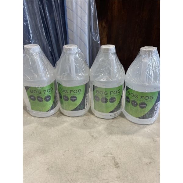 4 NEW 64 FL OZ JUGS OF BOG FOG HIGH DENSITY FOG LIQUID