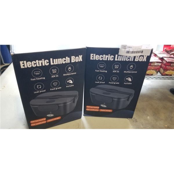 2 NEW ELECTRIC LUNCH BOXES