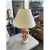 Image 5 : PAIR OF ANTIQUE COLORED GLASS TABLE LAMPS