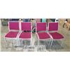Image 1 : 4 RED SWAY CHAIRS
