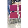 Image 2 : 4 RED SWAY CHAIRS