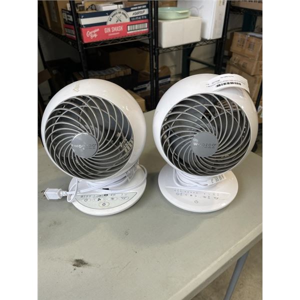 2 WOOZOO OSCILLATING FANS BOTH WORKKNG