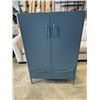 Image 1 : BLUE METAL STORAGE  UNIT WITH SHELFS