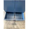 Image 3 : BLUE METAL STORAGE  UNIT WITH SHELFS