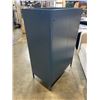 Image 4 : BLUE METAL STORAGE  UNIT WITH SHELFS