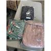 Image 1 : NEW BLACK OUTDOOR JACKET SIZE LARGE AND 2 NEW BACKPACKS