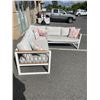 Image 2 : L SHAPE OUTDOOR PATIO SECTIONAL WITH THROW CUSHIONS, IN GOOD CONDITION