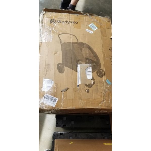 LARGE BLACK 4 WHEEL PET CARRIER