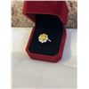 Image 2 : 3.00 CT GRA CERTIFIED ROUND BRILLIANT CUT MOISSANITE STONE VVS FANCY VIVID YELLOW COLOR WITH 16 ROUN