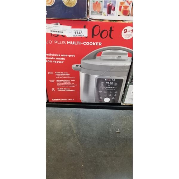 INSTANT POT DUO PLUS 9-IN-1 6QT ELECTRIC PRESSURE COOKER - TESTED WORKING, RETAIL $199