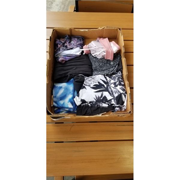 TRAY OF LULULEMON WOMENS CLOTHING, ASSORTED SIZE
