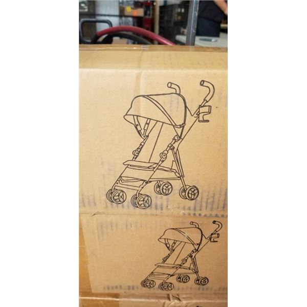BLACK 4 WHEEL BABY STROLLER