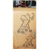 Image 1 : BLACK 4 WHEEL BABY STROLLER