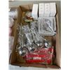 Image 2 : TRAY OF NEW CORNER BRACKETS, GLASS CAR BREAKERS, TEA STRAINERS, AND TRAY OF DOG WATER BOTTLE BOWLS