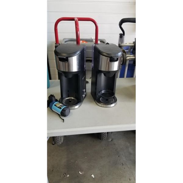 2 SINGLE CUP COFFEE MAKERS