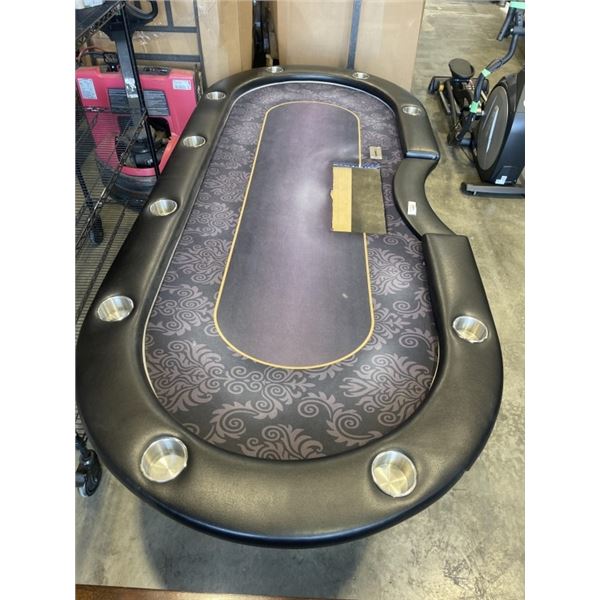 HUGE DOUBLE PEDESTAL POKER TABLE