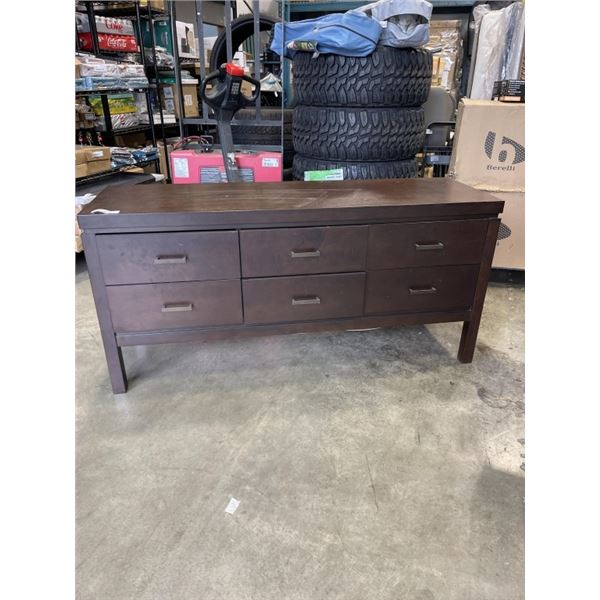 MODERN 6 DRAWER LOW DRESSER