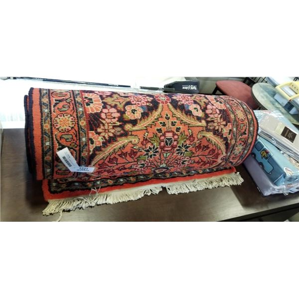 HAND KNOTTED CARPET RUNNER, 32 INCH X APPROX 20FT