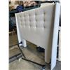 Image 2 : KINGSIZE FABRIC HEADBOARD WITH  METAL ROLLER FRAME