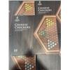 Image 2 : 5 NEW YELLOW MOUNTAIN IMPORTS CHINESE CHECKERS SETS WITH WOODEN BOARD AND GLASS PETAL MARBLES