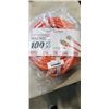 Image 1 : AS NEW ORANGE 100FT LIFE SUPPLY HEAVY DUTY INDOOR OUTDOOR 3 WIRE GROUNDED LIGHTED EXTENSION, 10AWG