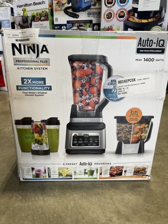 NINJA PROFESSIONAL PLUS KITCHEN SYSTEM WITH AUTO-IQ, 1400W, 72 OZ ...