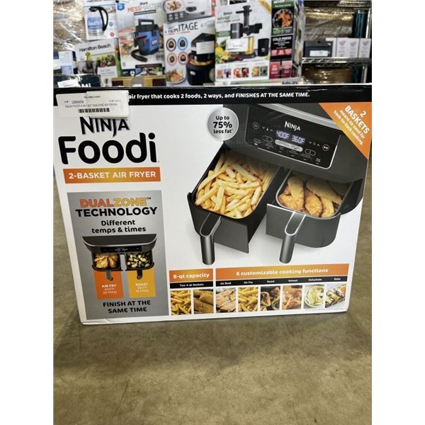 NINJA FOODI 6-IN-1 8QT DUALZONE AIR FRYER - TESTED WORKING, RETAIL $189