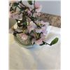 Image 4 : VINTAGE CHINESE PINK AND GREEN STONE BONSAI TREE ORNAMENT