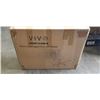 Image 1 : VIVO BLACK CROSS LEGGED CHAIR WITH WHEELS