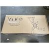 Image 1 : VIVO WHITE ELECTRIC FLIP DOWN CEILING TV  MOUNT