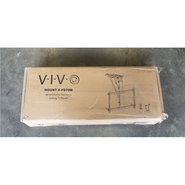 VIVO WHITE FLIP DOWN TV WALL MOUNT