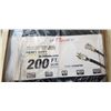 Image 2 : AS NEW BLACK 200FT LIFE SUPPLY HEAVY DUTY INDOOR OUTDOOR 3 WIRE GROUNDED LIGHTED EXTENSION, 12AWG