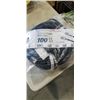 Image 1 : AS NEW BLACK 100FT LIFE SUPPLY HEAVY DUTY INDOOR OUTDOOR 3 WIRE GROUNDED LIGHTED EXTENSION, 10AWG