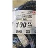 Image 2 : AS NEW BLACK 100FT LIFE SUPPLY HEAVY DUTY INDOOR OUTDOOR 3 WIRE GROUNDED LIGHTED EXTENSION, 10AWG