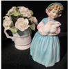 Image 1 : Royal Doulton ‘Bunny’ Figurine and Aynsley Bone China Floral Arrangement