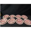 Image 10 : Mason’s Vista Ironstone Soup Tureen with Lid, 8 Soup Bowls/Plates and Ladle