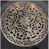 Image 2 : Brass Wall-Mounted Candle Holders with Decorative Pierced Brass Plate