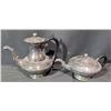 Image 2 : Coronet Silver-Plated Coffee and Tea Service Set with Creamer and Sugar Bowl