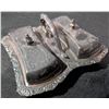 Image 2 : Viking Plate Silver-Plated Desk Set, Candleholder, and Goblets