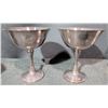 Image 5 : Viking Plate Silver-Plated Desk Set, Candleholder, and Goblets