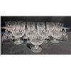 Image 2 : 12 Crystal Stemware Glasses With Geometric Cut Design
