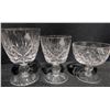 Image 3 : 12 Crystal Stemware Glasses With Geometric Cut Design