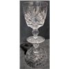 Image 5 : 12 Crystal Stemware Glasses With Geometric Cut Design
