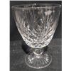 Image 6 : 12 Crystal Stemware Glasses With Geometric Cut Design