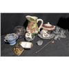 Image 2 : Decorative Ceramic, Crystal, and Metal Pieces Including Crown Ducal China