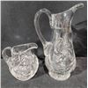 Image 6 : Cut Glass and Crystal Tableware Including Carafe, Bowls, and Salt Shakers