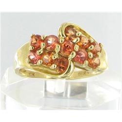 1ct Golden Rose Sapphire 10k Gold Ladies Ring (JEW-1514)