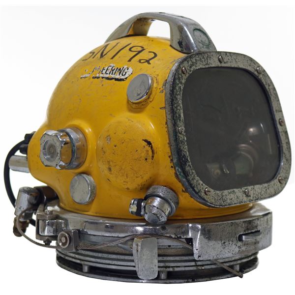 Bob Ratcliffe Oceaneering Gas Yellow Diving Helmet