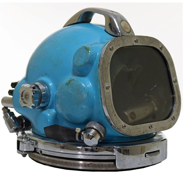Bob Ratcliffe Oceaneering Gas Blue Diving Helmet