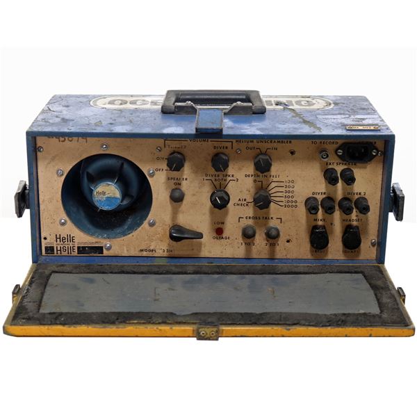 Vintage Helle Model 2216 Divers Comms Box Oceaneering